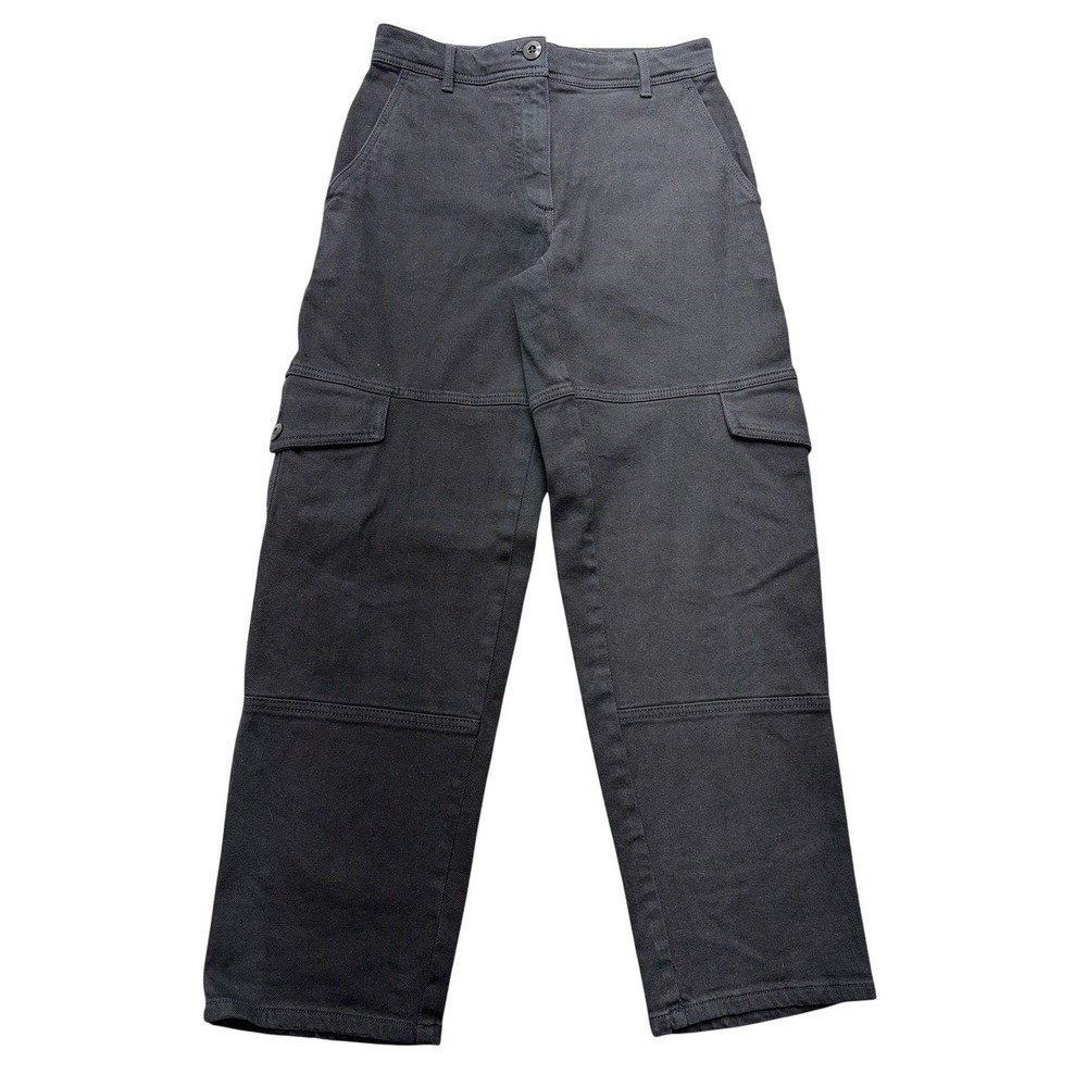 Wilfred Free Womens 2 Black Cargo Pants Relaxed Twill Utility Pockets Stretch